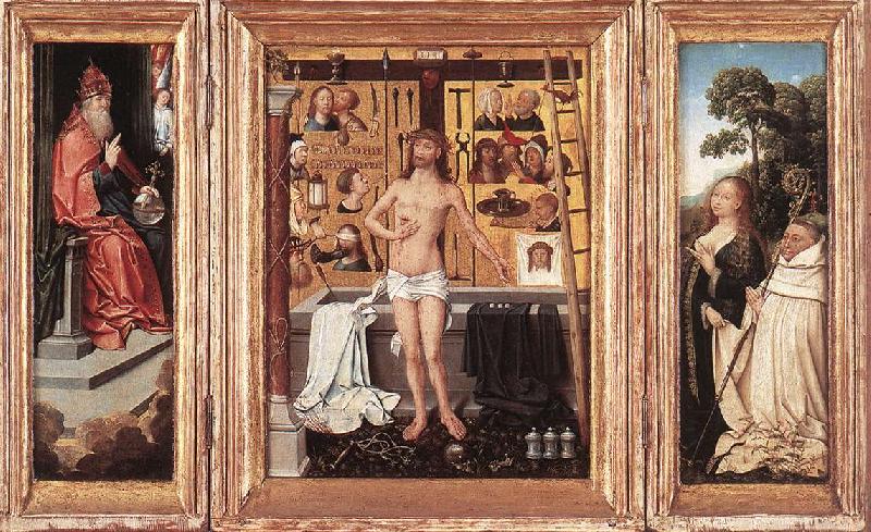 WEYDEN, Goossen van der Triptych of Abbot Antonius Tsgrooten oil painting image